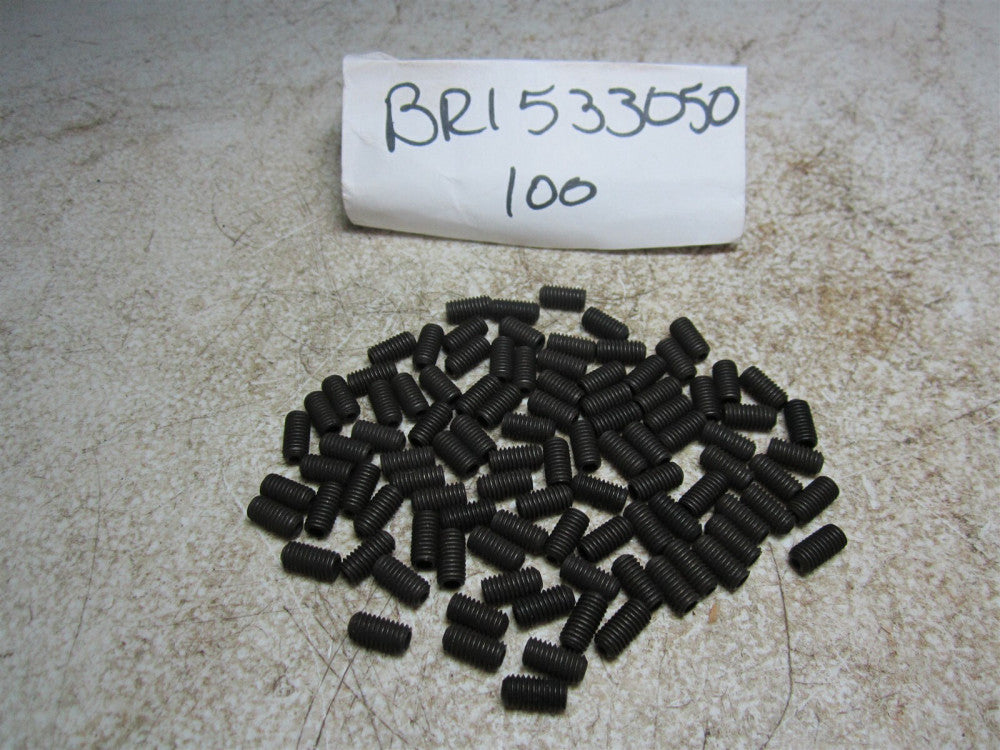 Brighton Best (533050) M5x0.80 Coarse 10mm OAL Cup Point Set Screw - Qty 100