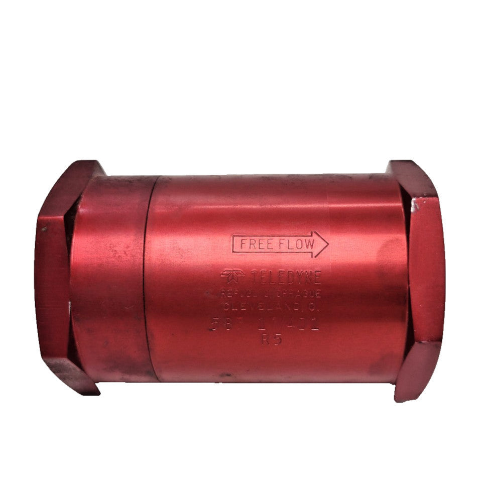 PARKER TELEDYNE REP. 583-1-1/4D1 SWING CHECK VALVE 1-1/4" NPT FEMALE 2-1/2" HEX