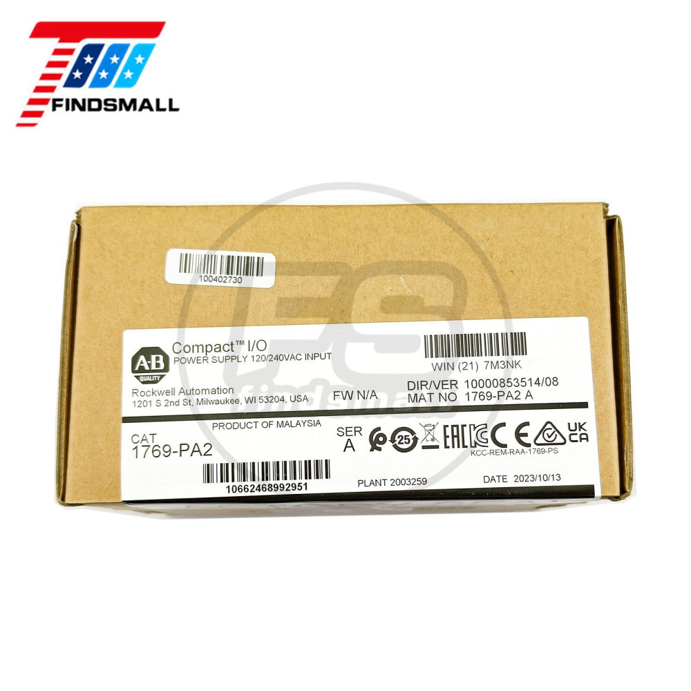 2023 New Factory Sealed Allen Bradley 1769-PA2 CompactLogix AC Power Supply
