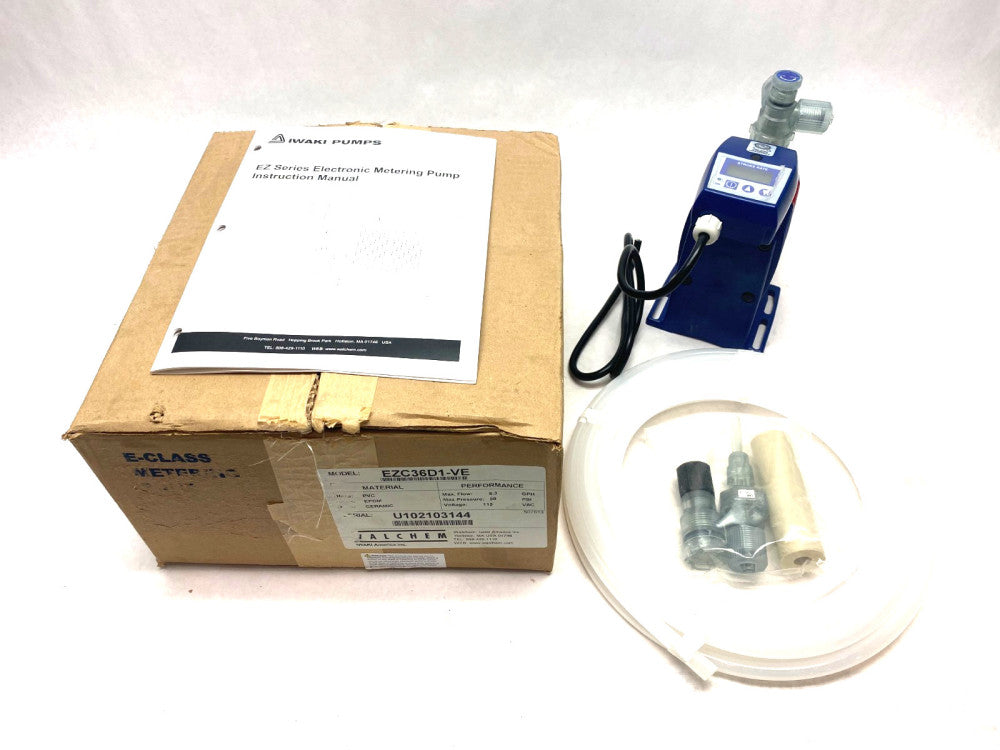 Walchem EZC36D1-VE EZ Series Electronic Metering Pump 6.3GPH 150psi Max