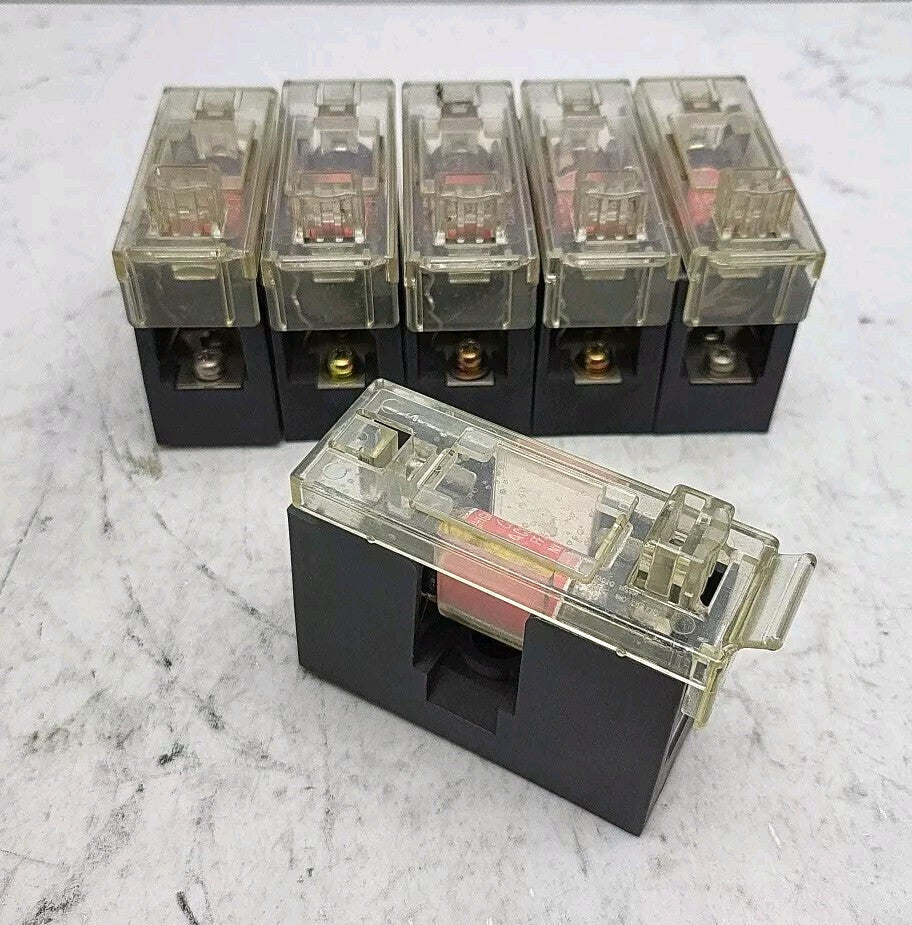 6 Pack Yoshida Electric FH-32d Fuse Holder With Cello-Lite JG1 20 Amp Fuses
