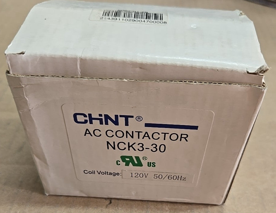 CHINT AC Contactor NCK3-30 120V COIL 50/60Hz