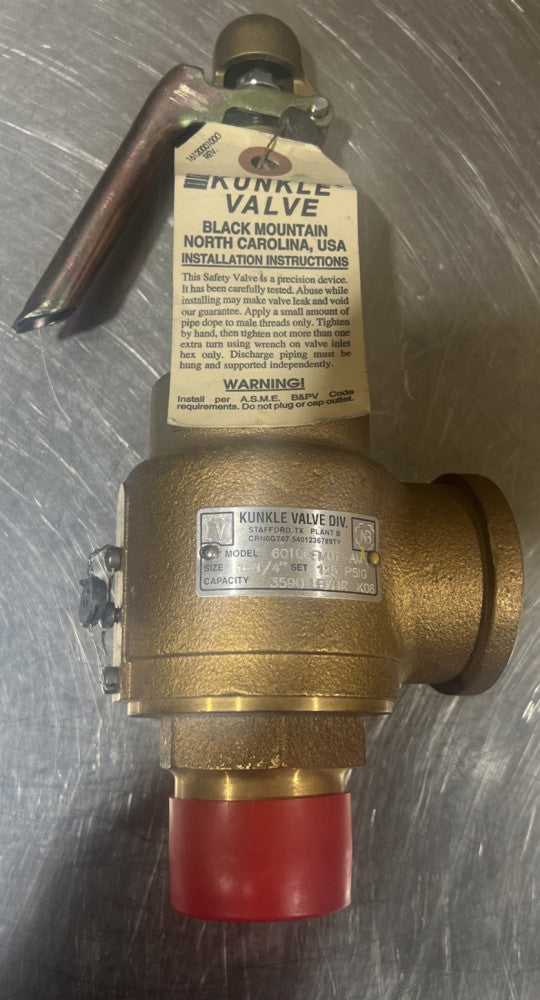 Kunkle Valve 6010GFM01-AM Relief Valve Nos Surplus No Original Box Item ID 1