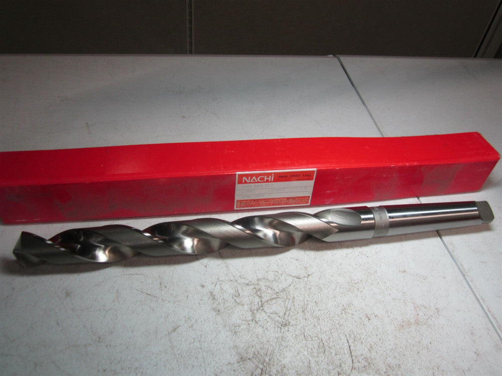 Nachi (1059492) 1-5/16" Size, 4MT 118° High Speed Steel Taper Shank Drill