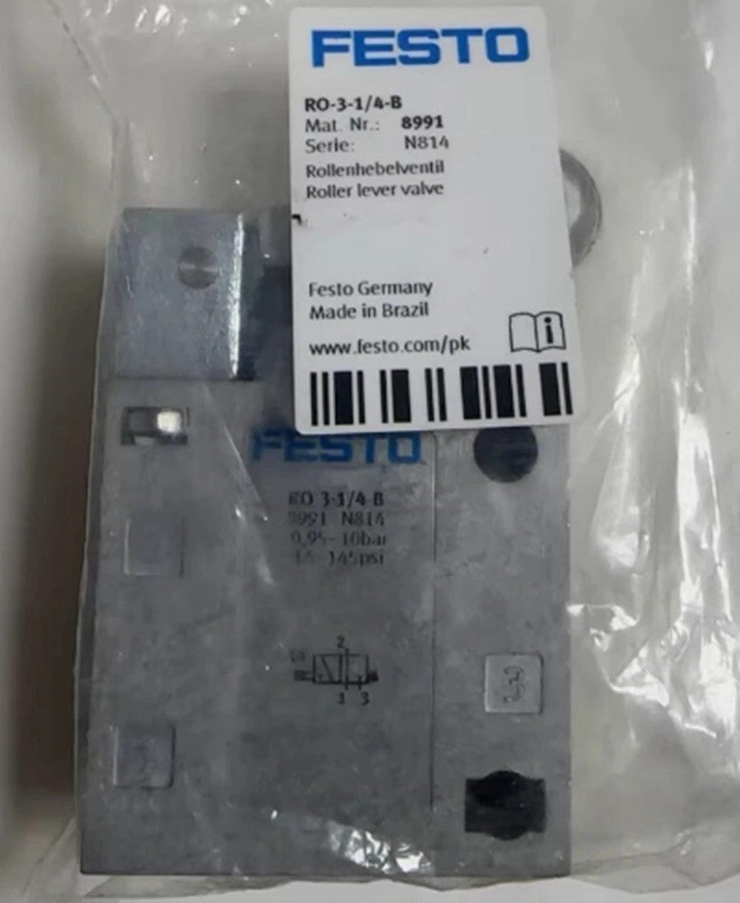 One Brand New FESTO RO-3-1/4-B Pneumatic Valve