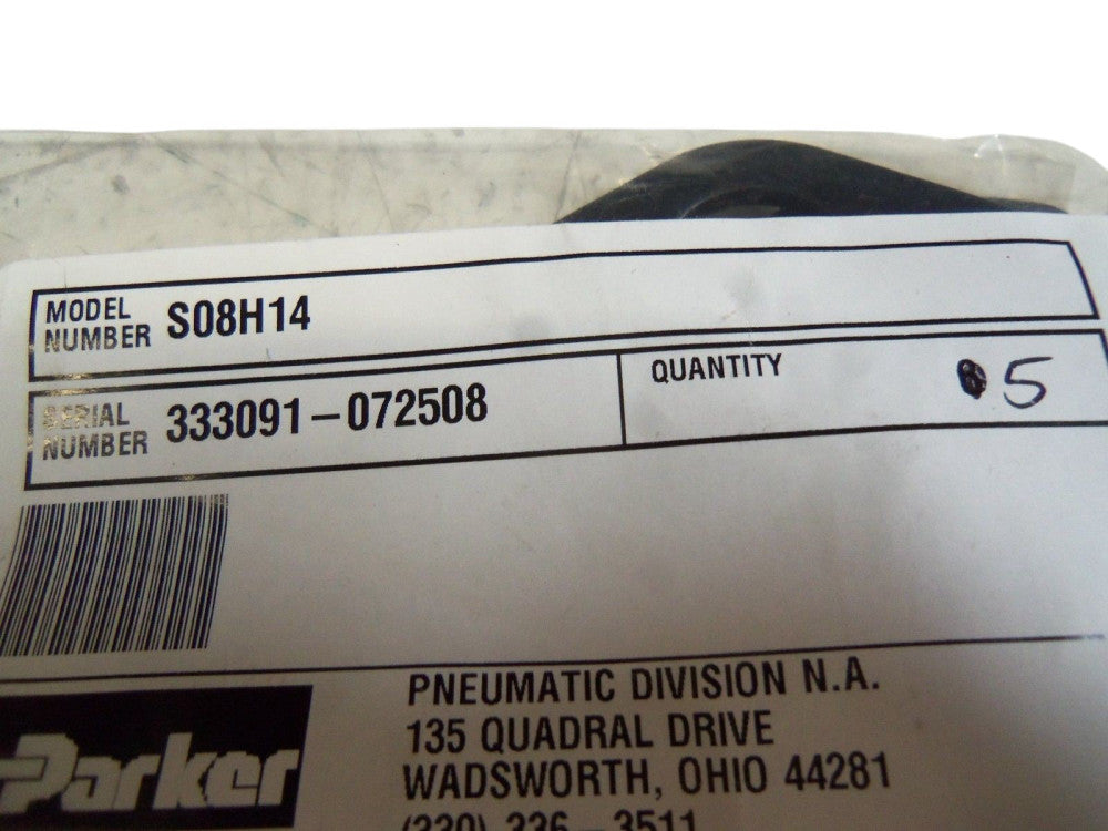LOT OF 5 PARKER S08H14 CYLINDER MOUNTING PLATE NSNP
