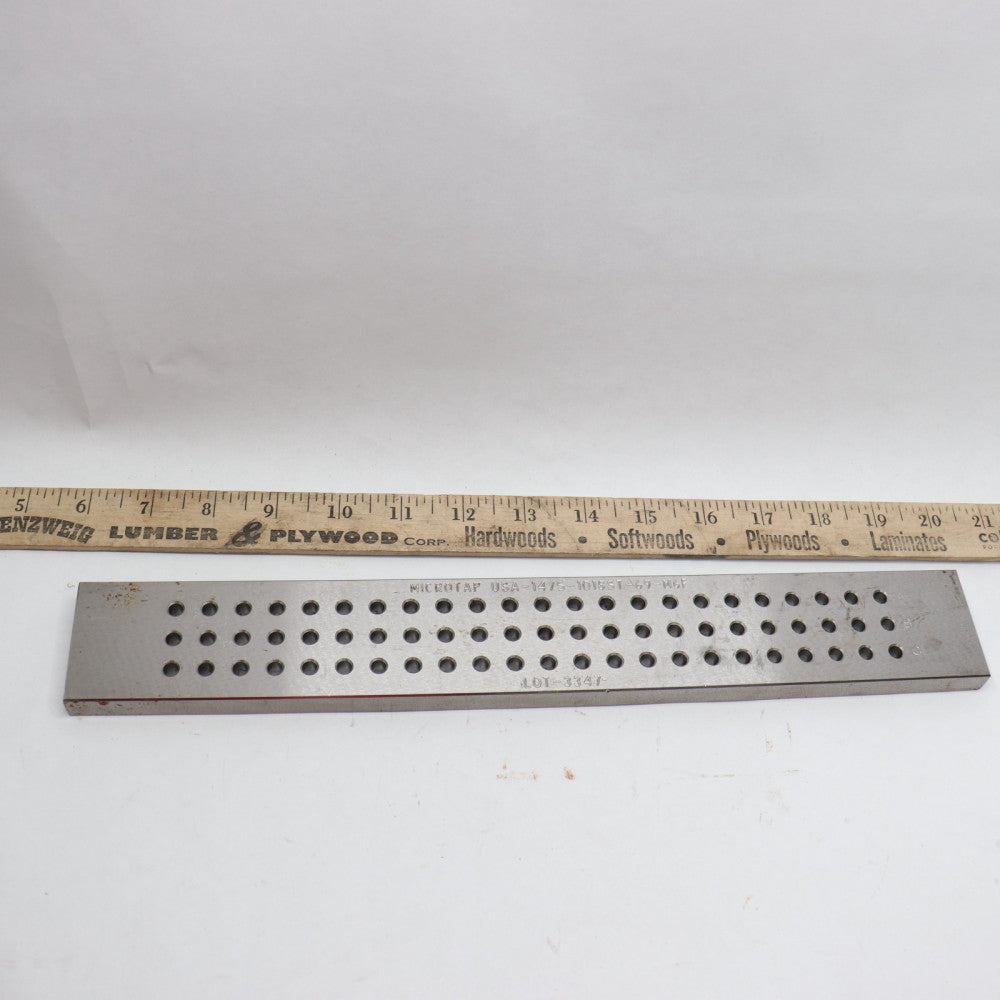 Microtap Taping Torque Test System 69 Holes 14" X 2" X 1/2"