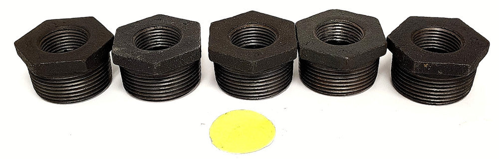 UNBRANDED 3/4" X 1-1/4" HEX BUSING REDUCER ALLOY STEEL ***LOT OF 5***