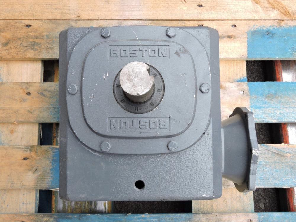 Boston Gear F738-50E-B7-J Cast Iron Worm Gearbox 50 to 1 Speed Reducer - NOB NEW