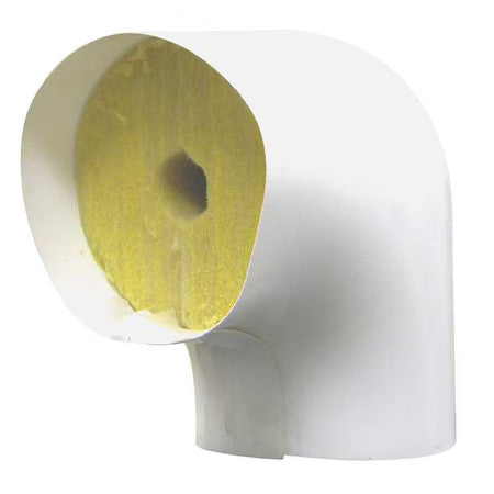 Zoro Select Ell353 2-1/8" Fiberglass Elbow Pipe Fitting Insulation, 2" Wall