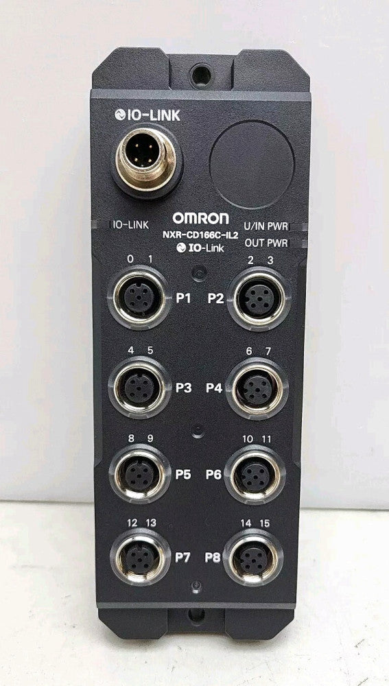 Omron NXR-CD166C-IL2 Remote Terminal IOHub IP67 16 Input/Output 8-M12 Connectors