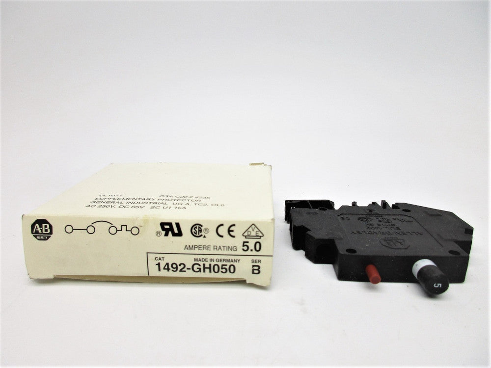 ALLEN BRADLEY 1492-GH050 SER. B 250VAC 5.0A (WH) NSMP