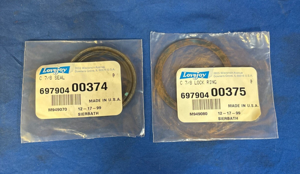 LOVEJOY, LOCK RING AND SEAL, 697904-00375, 697904-00374