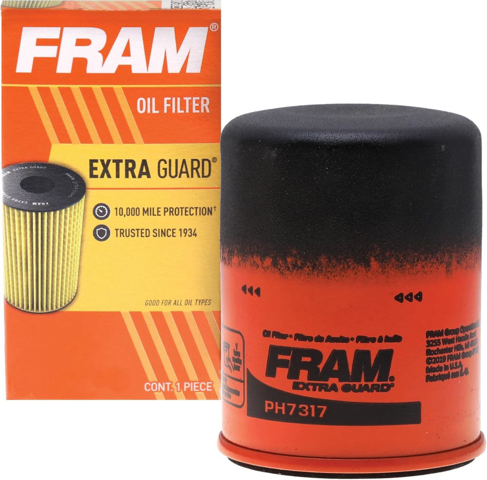 FRAM Extra Guard PH7317, 10K Mile Change Automotive Replacement 1 Pack