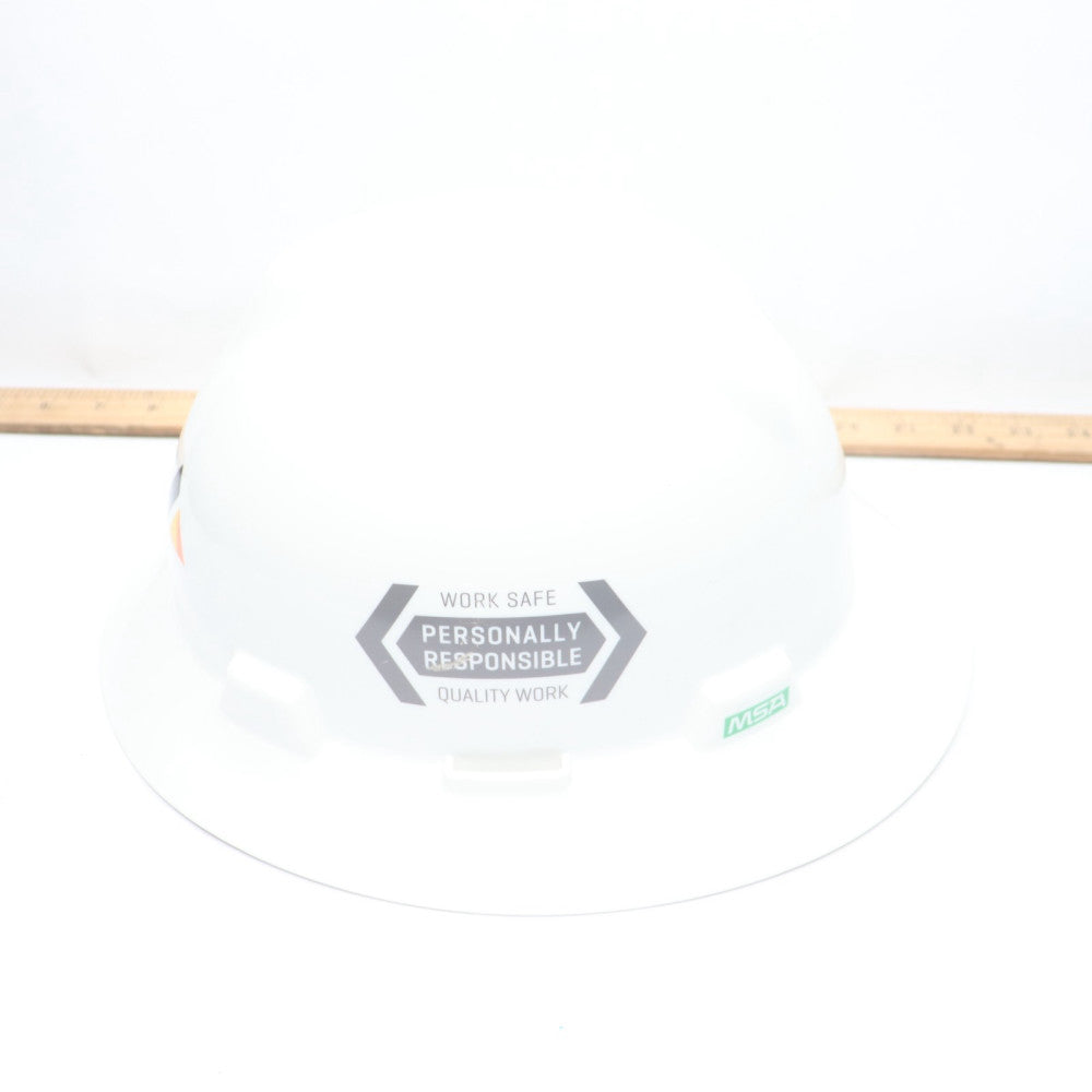 V-Gard Hard Hat Cap Self-Adjusting Crown White 495736