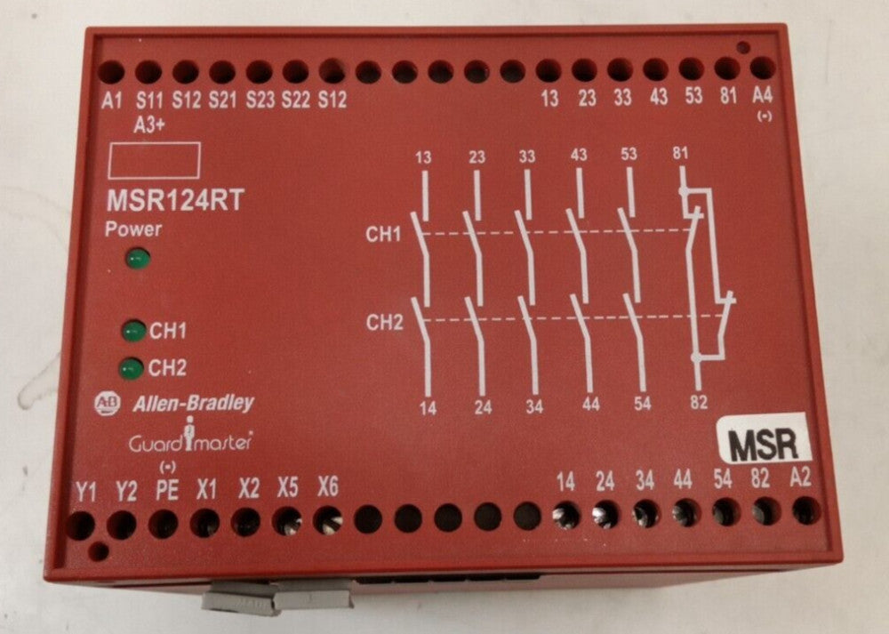 Allen-Bradley MSR124RT Guardmaster Safety Relay Ser. A