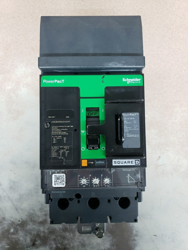 NEW TAKE OUT! Square D JJA36250U31XYP PowerPact 250A 600Vac Circuit Breaker