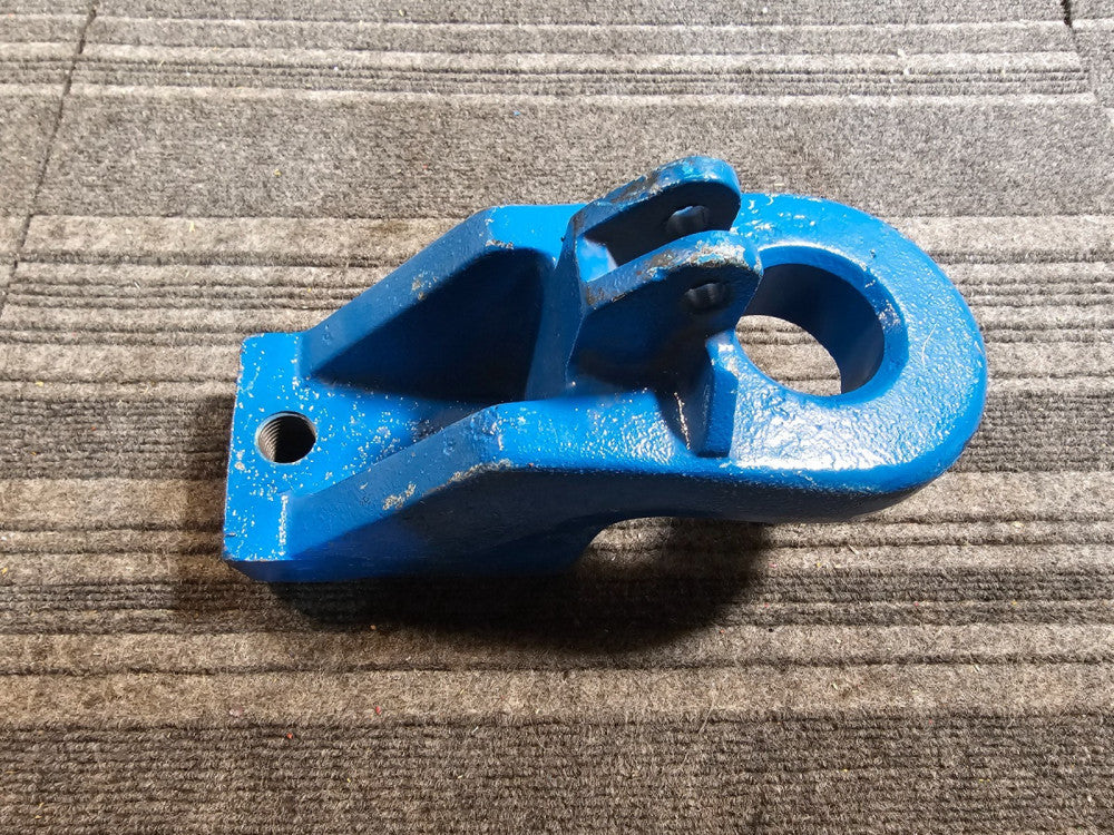 Heavy Duty Single Clevis Hitch For Kinze Twin-Line Planter, Powder Coated Blue