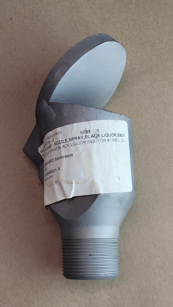 Babcock & Wilcox 32-45-1-1/4 Stainless Steel Black Liquor Nozzle 1-1/4" NPT
