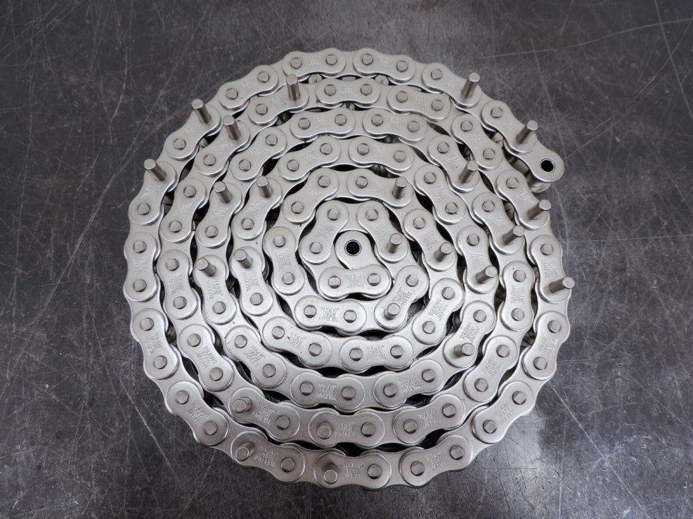 Tsubaki 60NP Nickel Plated RS60 Roller Chain Conveyor 3/4" Pitch RC60-1 89"