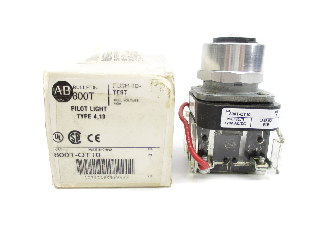 ALLEN BRADLEY 800T-QT10 SER. T (WH) NSMP