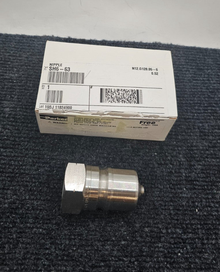 Parker SH6-63 Hydraulic Quick Coupling 60 Series 3/4" Body