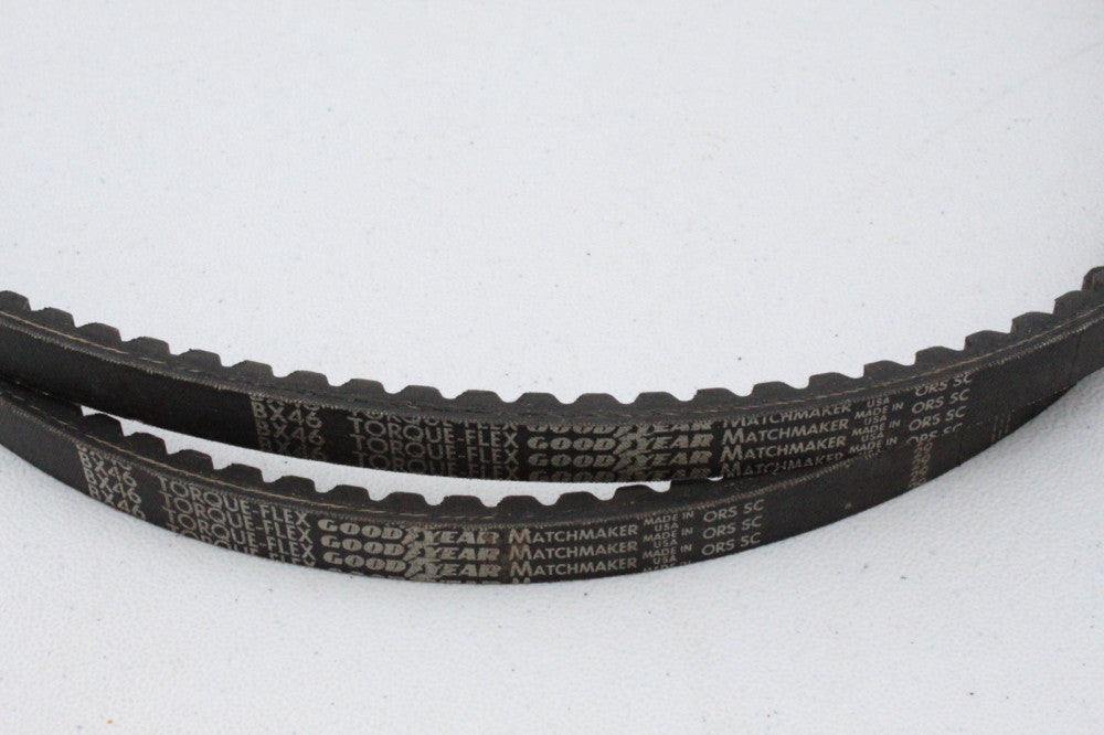 Lot of 2 Goodyear Torque-Flex Matchmaker BX46 Cogged V Belt 5/8" x 49"