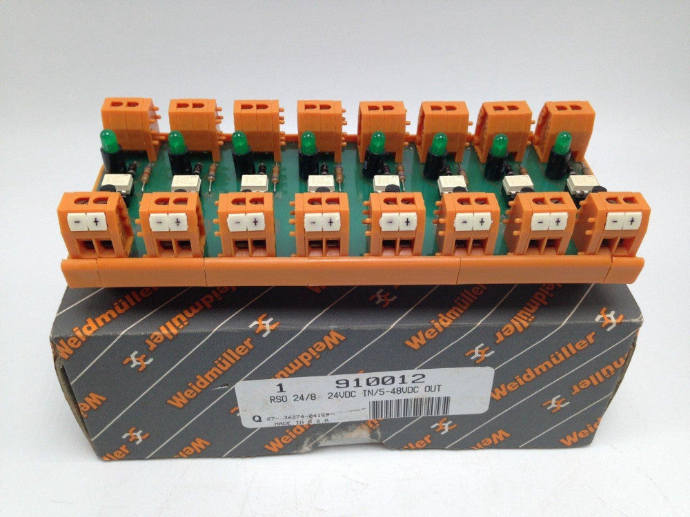 WEIDMULLER 910012 POWER SUPPLY, RSO 24/8, 24VDC IN, 5-48VDC OUT