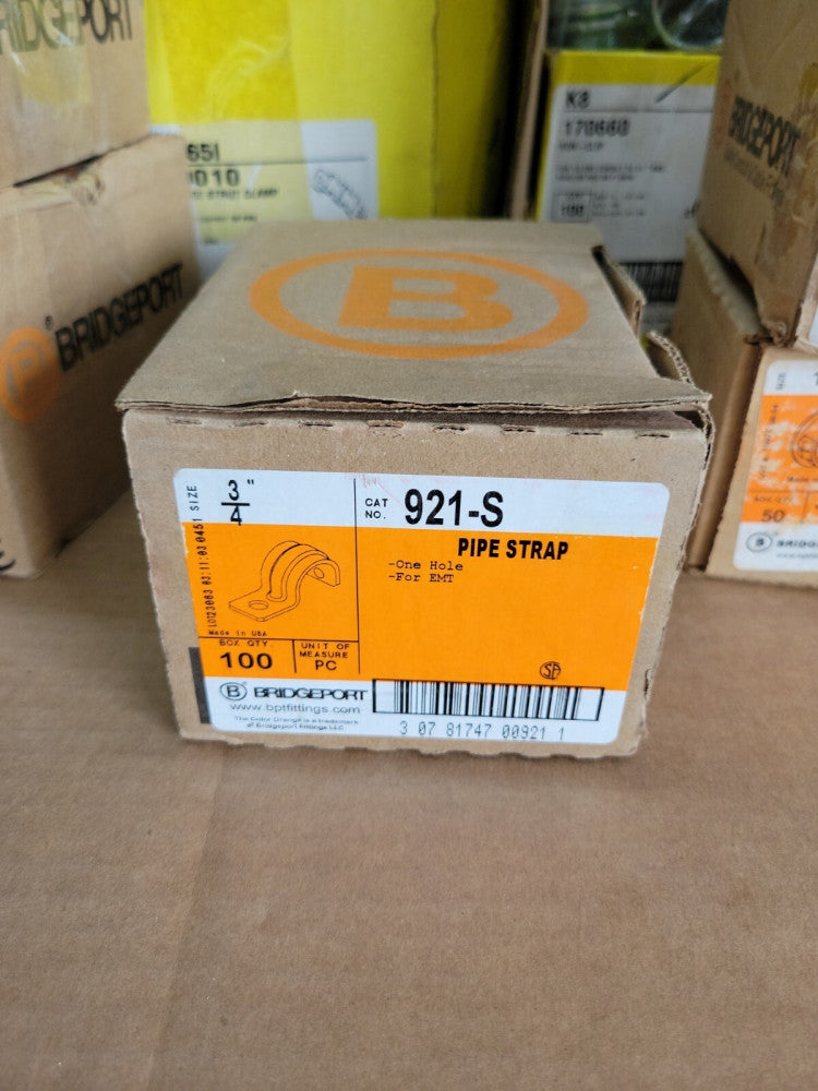 BRIDGEPORT 921-S 3/4'' PIPE STRAP (QTY.100) NOB