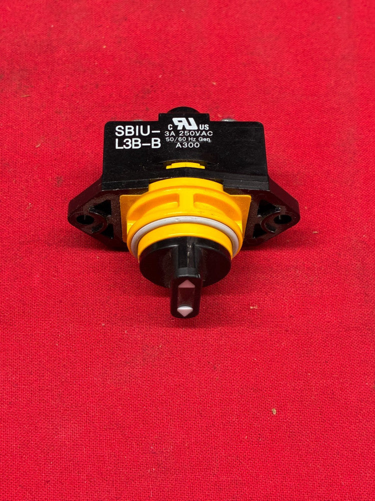 UNBRANDED 3-POSITION SELECTOR SWITCH SBIU-L3B-B 3A 250VAC 50/60HZ A300