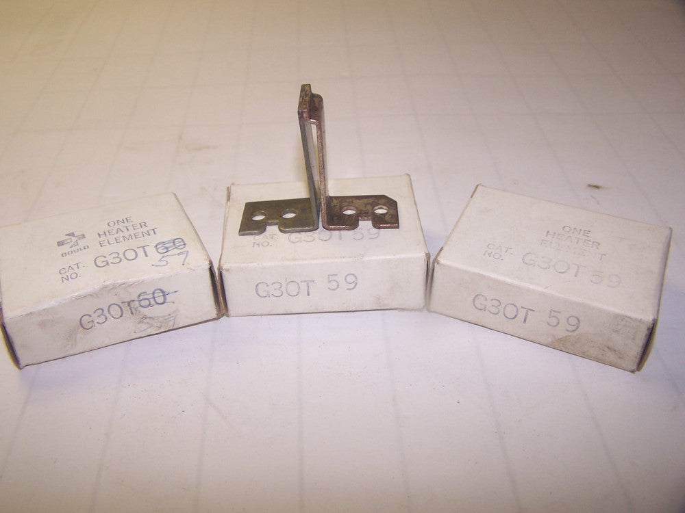 3) NEW GOULD G30T59 OVERLOAD HEATER ELEMENT LOT OF 3