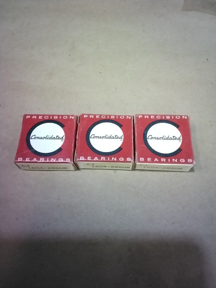 Consolidated CJ 1604-2RSNR DEEP GROOVE BALL BEARING, Lot Of 3