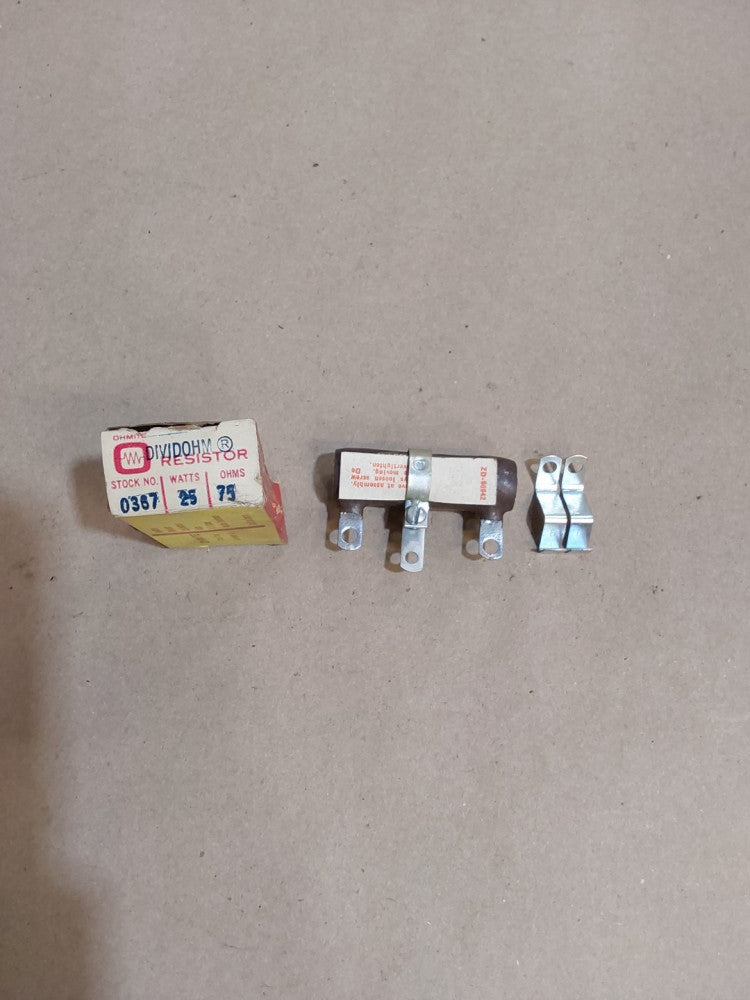 Ohmite 210-25K-40 Dividohm Vitreous Enamel Resistor 75 Ohms