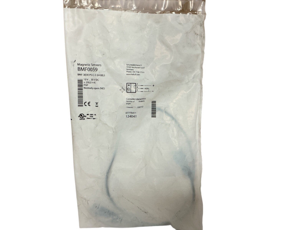 BALLUFF BMF 305K-PS-C-2-S4-00,5, MAGNETIC FIELD SENSOR, BMF0059, 0174G