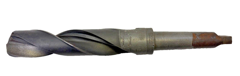 FB TOOLS, #4 MORSE TAPER SHANK DRILL BIT, SPIRAL 2 FLUTE, HS, OAL 14-1/8"