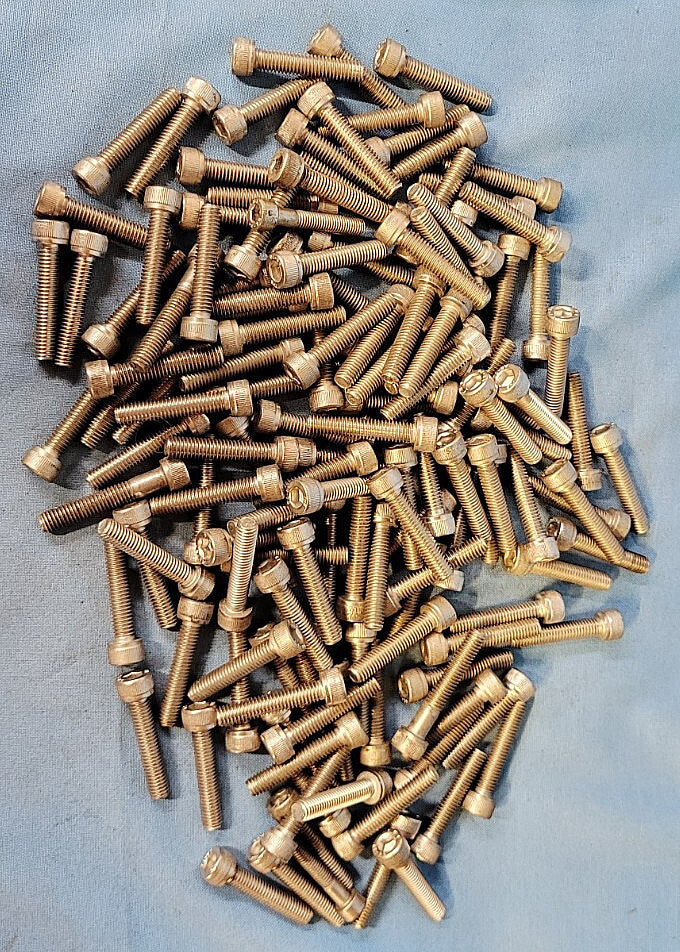 SOCKET HEAD CAP SCREW M6-1.0 X 30MM STAINLESS STEEL (LOT OF 130)