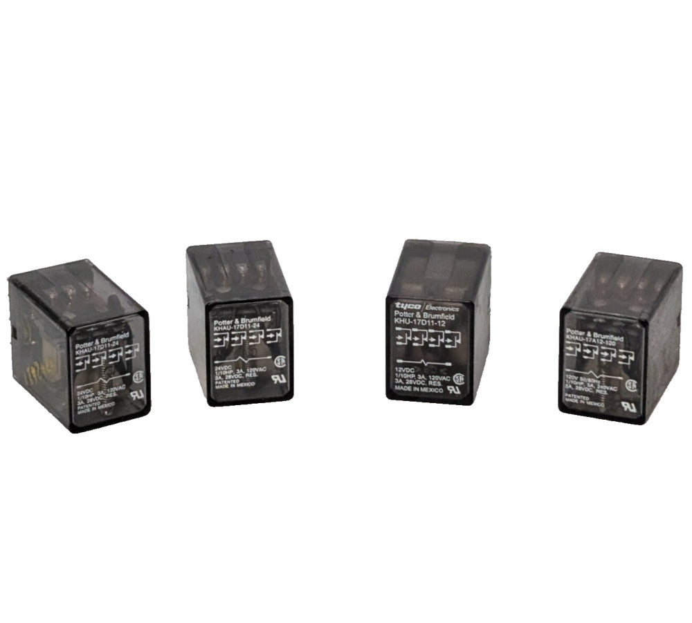 Lot of 4: Assorted Potter + Brumfield Relays, KHAU-17D11-24, KHU-17D11-12, More
