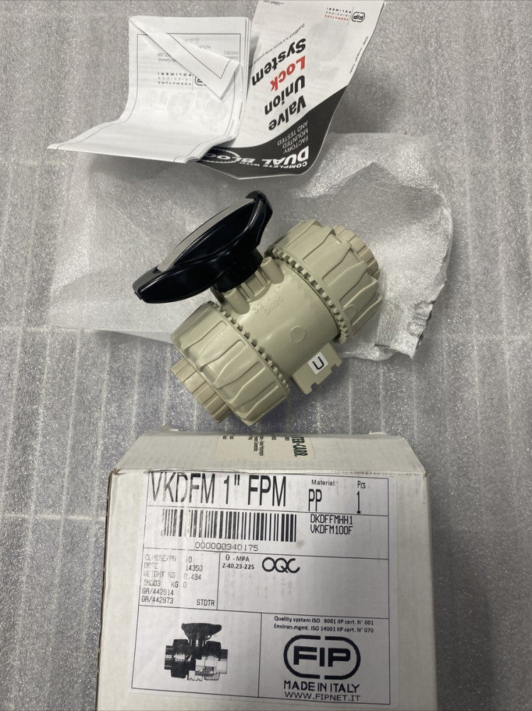 FIP Ball valve in PP fig. VKDFM 1” FPM