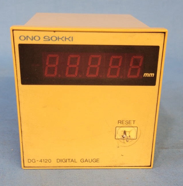 ONO SOKKI DIGITAL GAUGE COUNTER DG 4120 5 DIGIT LCD DISPLAY 90-264V