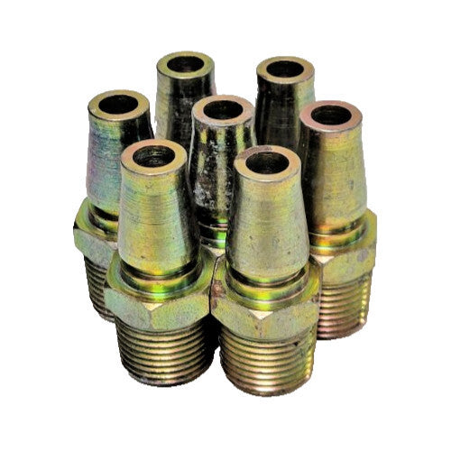 SCHRADER QUICK CONNECT PNEUMATIC HOSE COUPLING, 3/4"-13 PIPE SIZE, (LOT OF 7)
