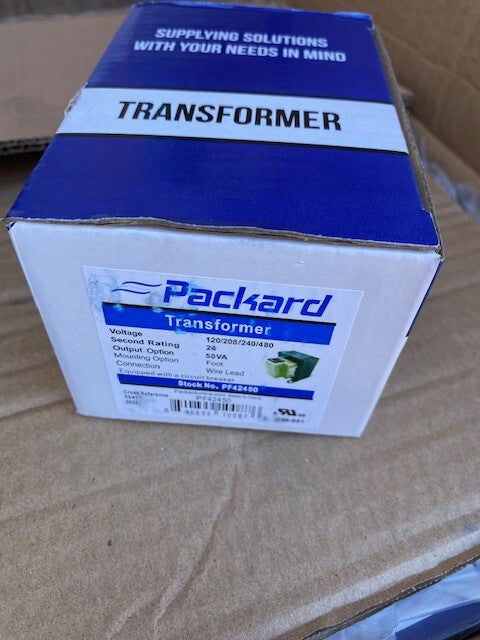 Packard PF42450 Class II Foot Mount 120/208/240V-480V, 50VA Transformer (NEW)