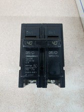 Challenger C240 Circuit Breaker, 2Pole, 40A-120/240VAC Type C NEW