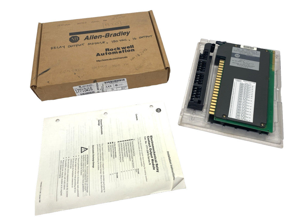 Allen Bradley 1771-OW16 Ser. B Rev. A01 Electromechanical Contact Output Module