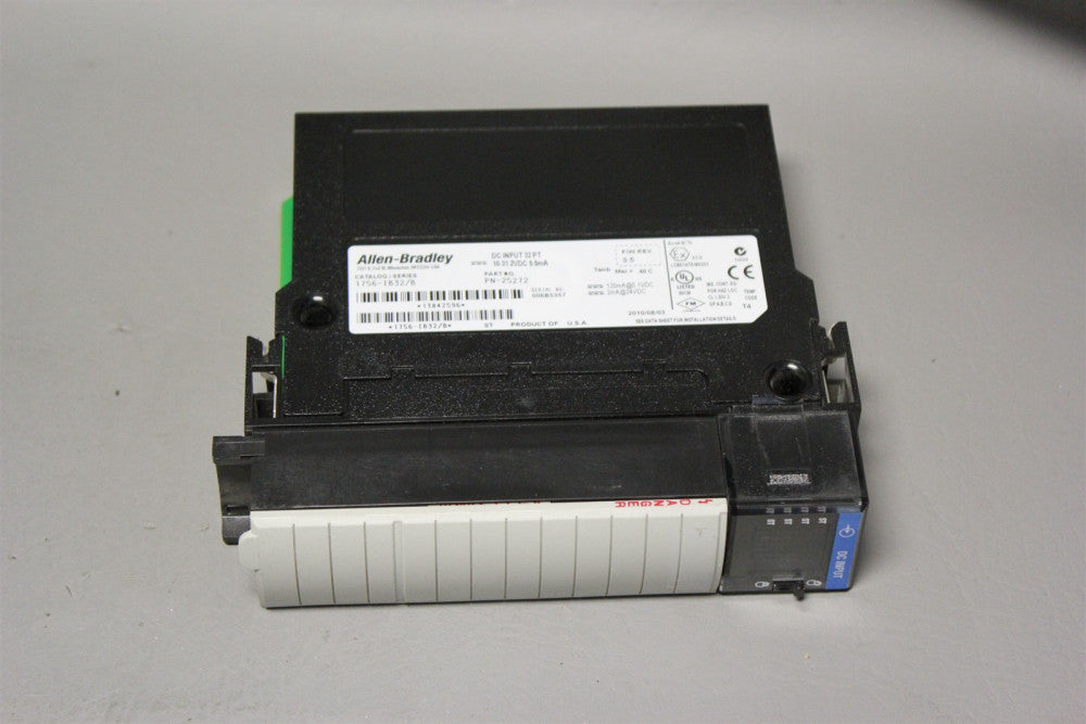 ALLEN BRADLEY DC INPUT PLC MODULE 1756-IB32/B F/W REV. 3.5