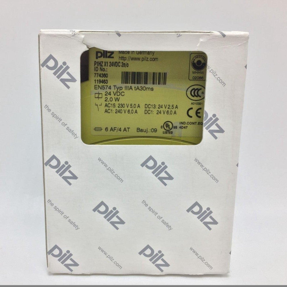Pilz P1HZX124VDC Safety Relay, In 24VDC / Out 240VAC 24VDC 6Amp