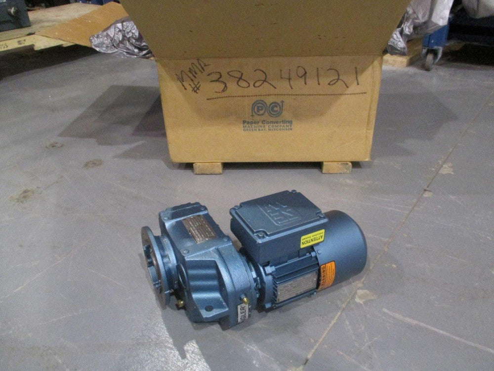 Sew Eurodrive DFT71D4 Gearmotor 0.5HP, W/FAF37DT71 Gear Reducer, Ratio 66.09:1