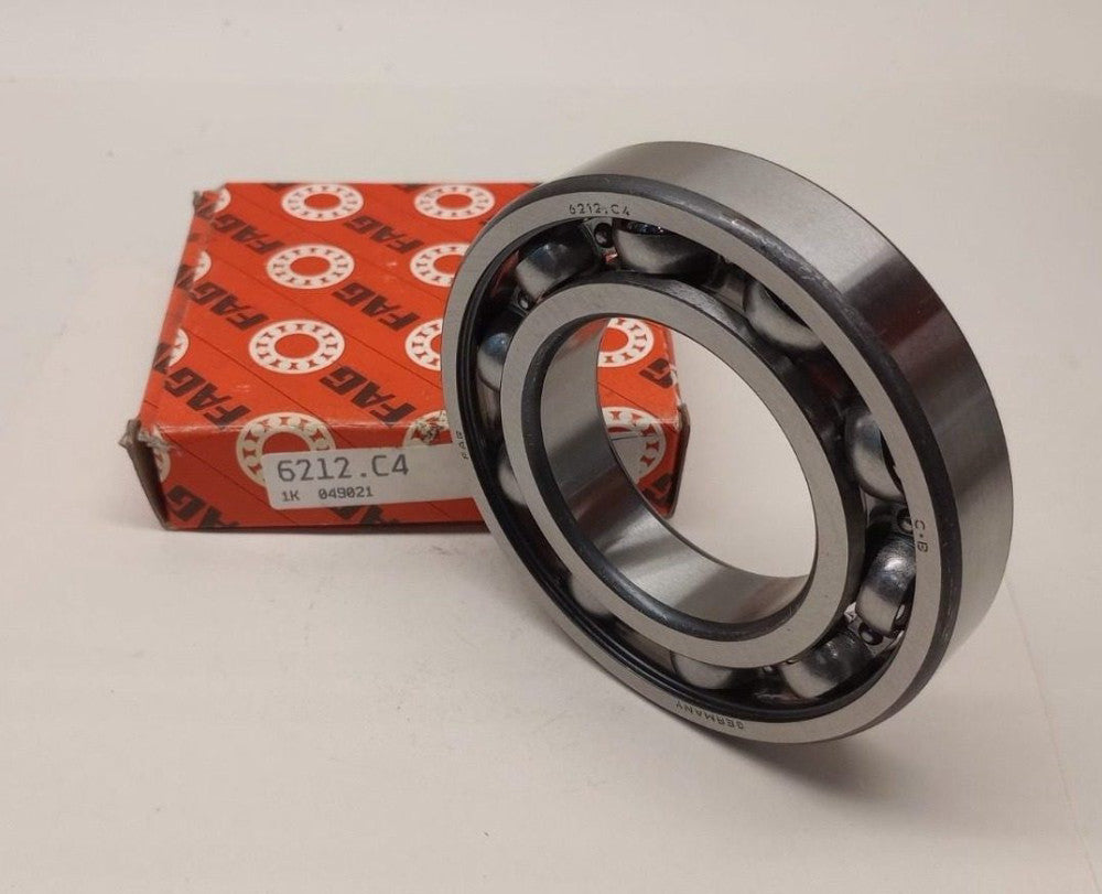 FAG 6212C4 Ball Bearing Open 60 ID x 110 OD x 22mm Width 6212-C4 / 6212.C4