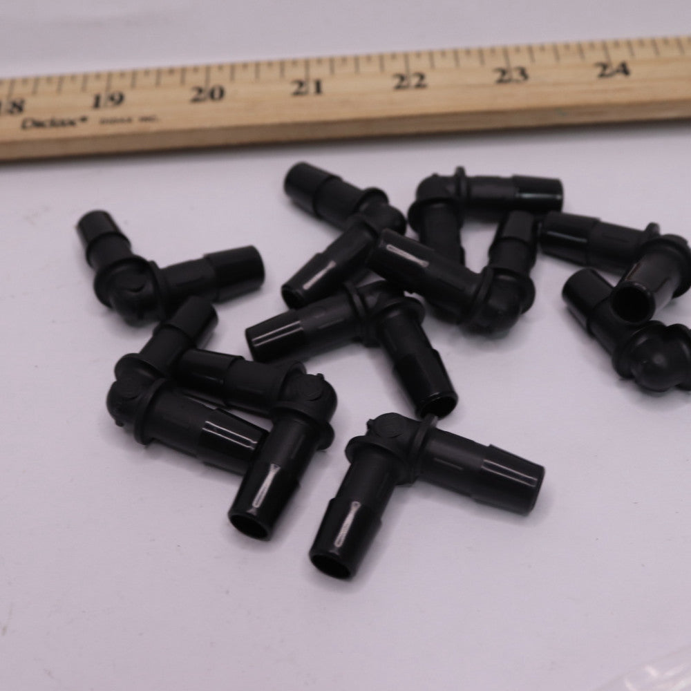 (10-Pk) Single Barbed Tube Elbow Black 3/8" 48712863