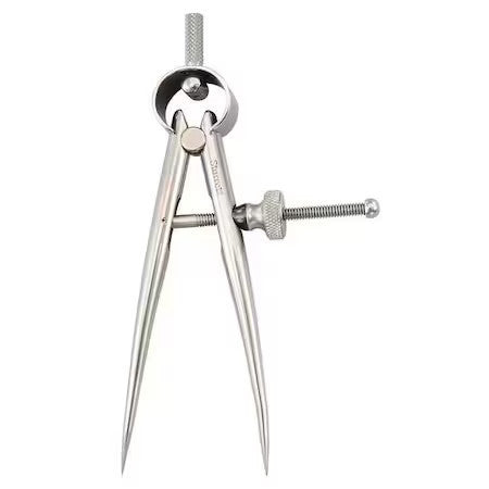Starrett 277-3 Spring Divider,4 In,Steel,Solid Nut