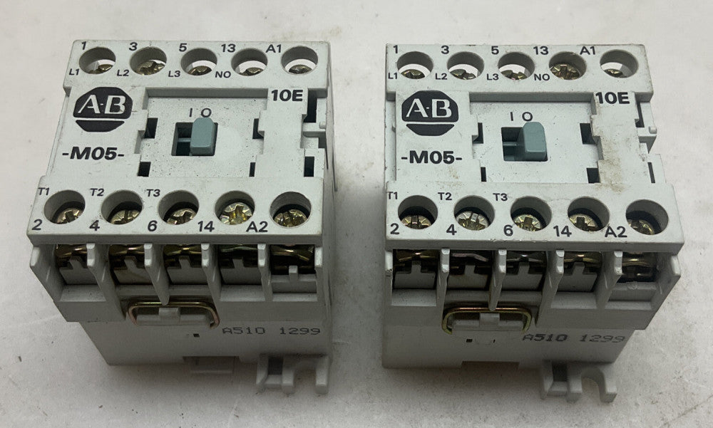 2 Pk Allen Bradley 100-M05NZ*3 Mini Contactor Relay Series A 600v